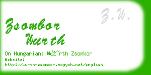 zsombor wurth business card